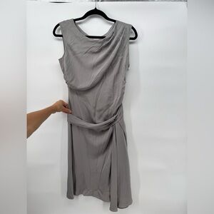 DVF Diane von Furstenberg Silk Gray Designer Dress Size 8